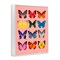 Stupell Industries Butterfly Species on Pink Framed Giclee, design by LISH Creative